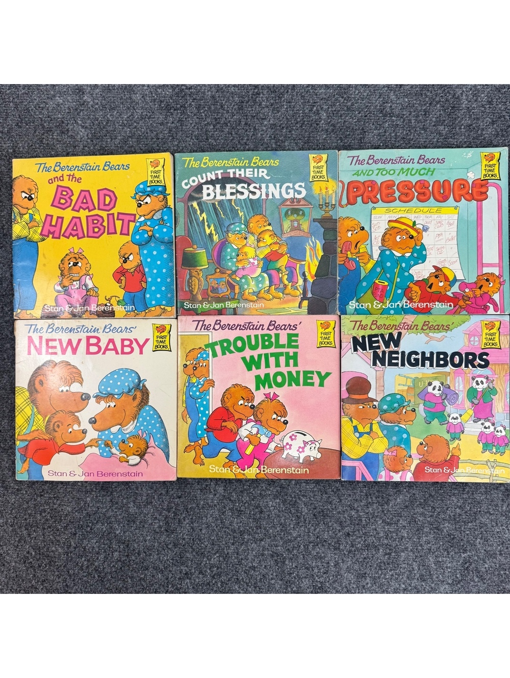 Vintage Berenstain Bears First Time Books Lot of 6 1974–1995
